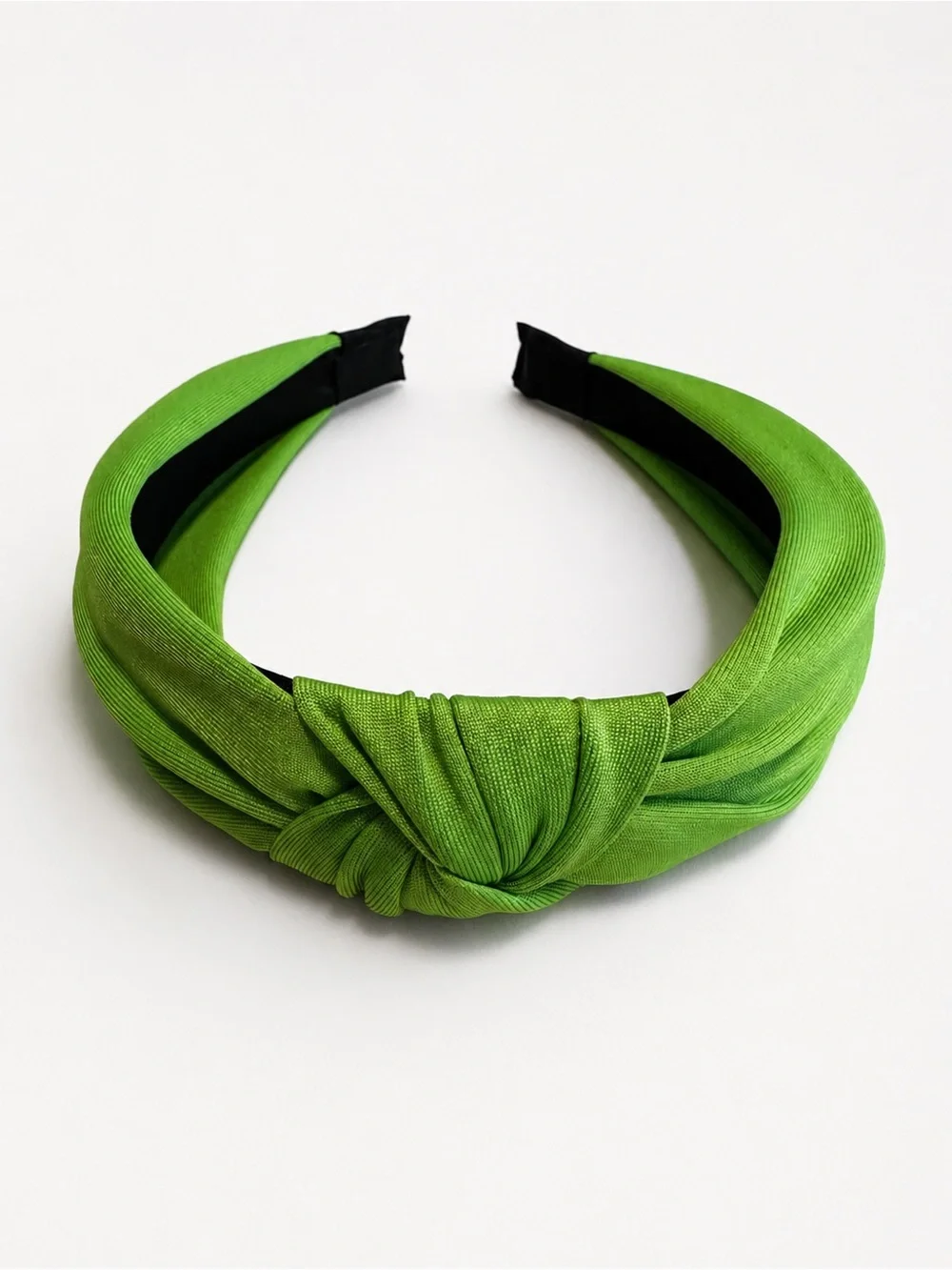 Set of 3 Knotted Headbands Blue Green Multicolor